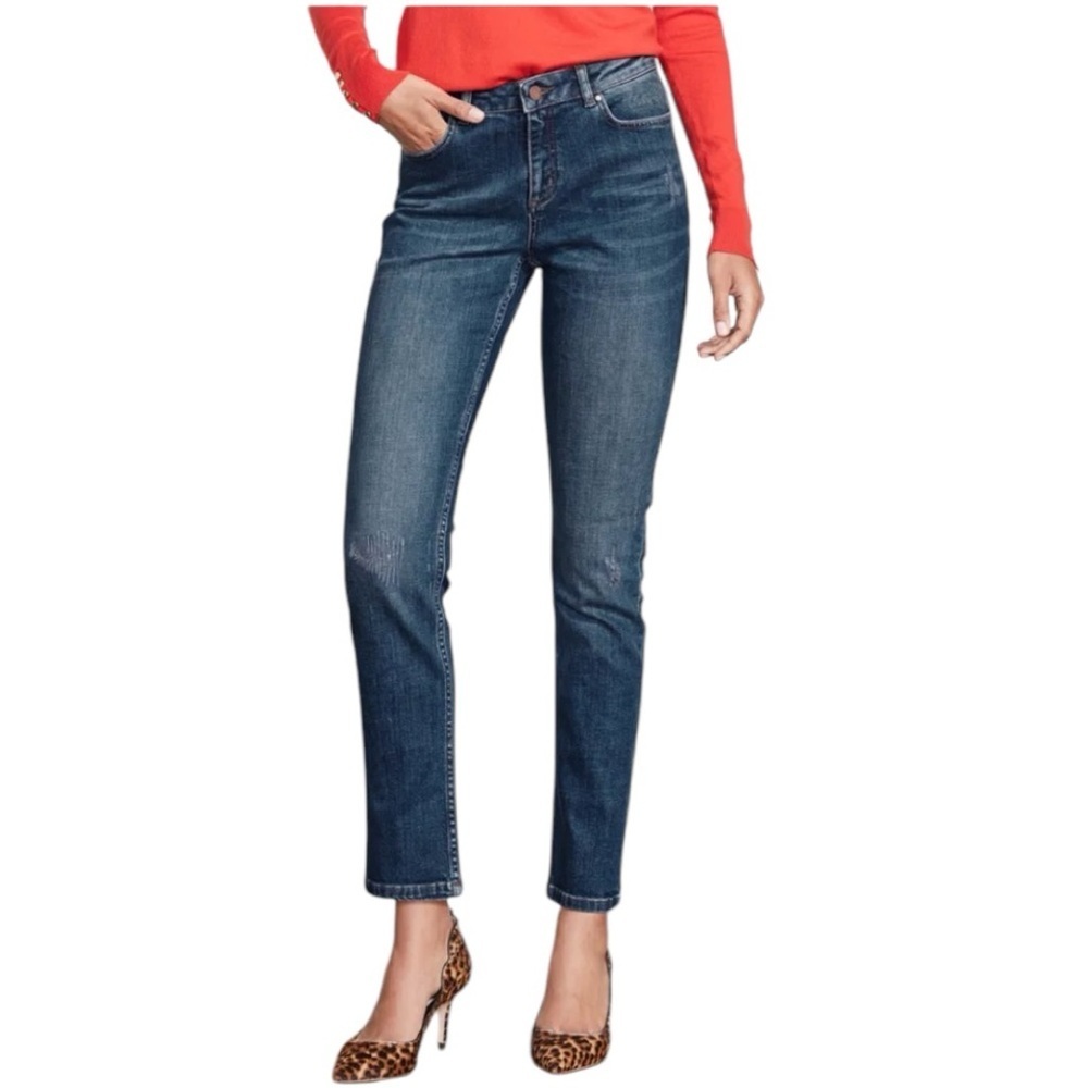 Boden Dark Blue Straight-Leg Jeans